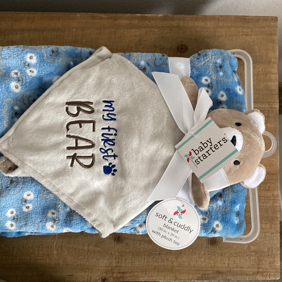 NWT plush bear toy and blanket for baby - Picture 2 of 3